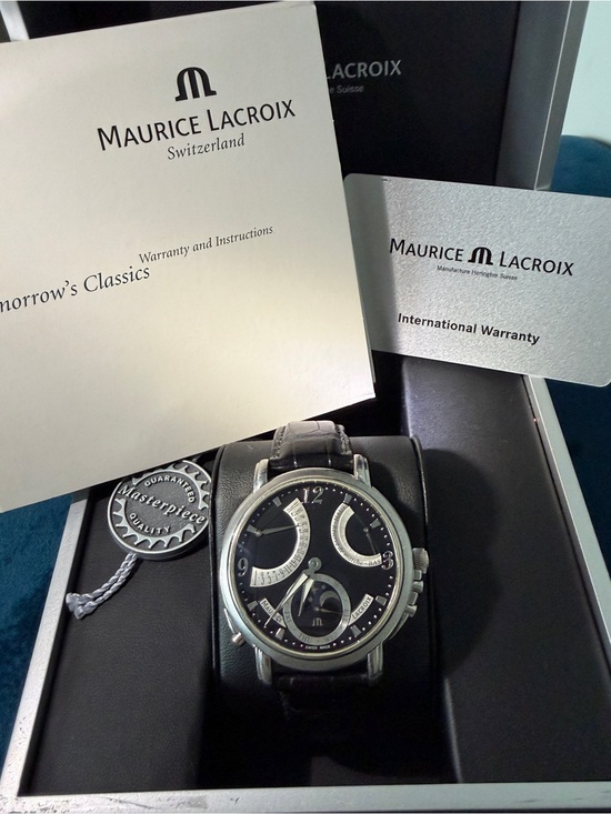 Maurice Lacroix Other - Maurice Lacroix Masterpiece MP7078 43mm Moon Phase Retrograde ML104 Full set